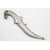 Dagger Knife Pure Silver Koftgiri Hand Forged Steel Blade Camel Face Handle C993